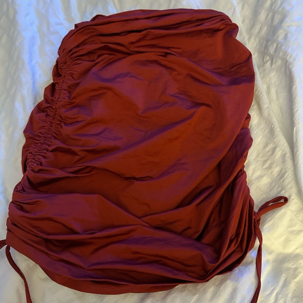 Elegant Red Mini Skirt